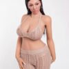 Teston, 161 cm BBW Sexpuppe mit Silikonkopf und TPE-Körper, konfigurierbar