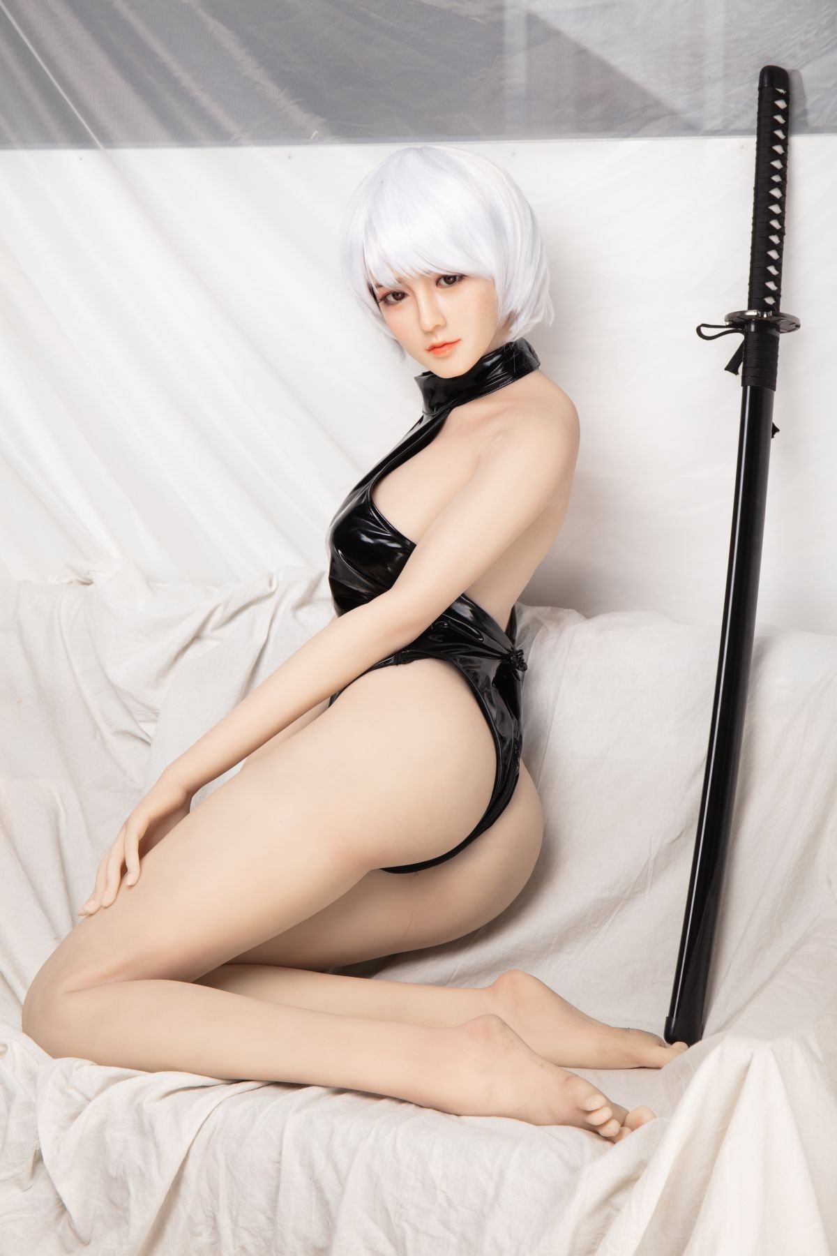 Asa, 160 cm Anime Sexpuppe mit Silikonkopf und TPE-Körper, konfigurierbar