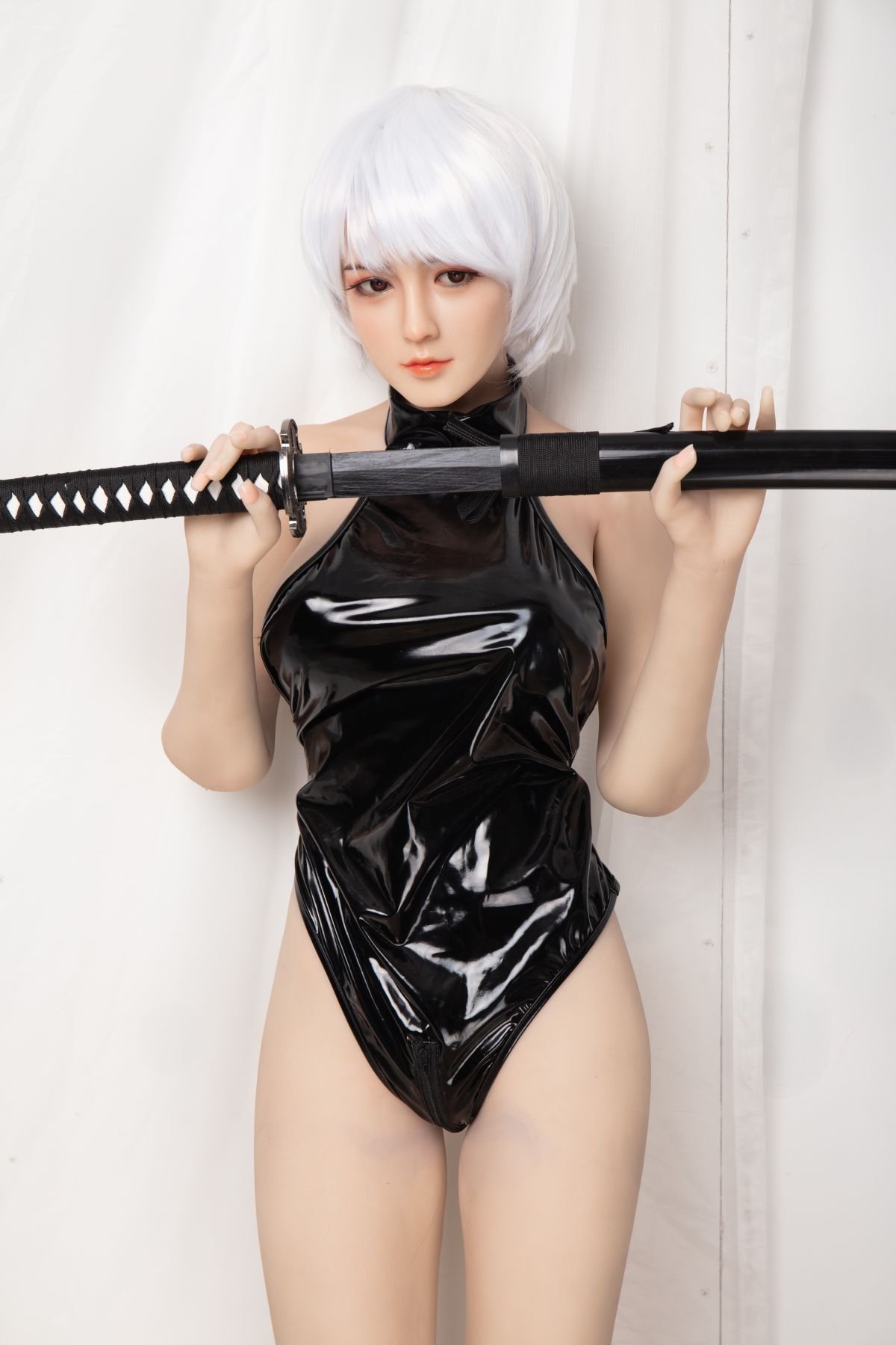 Asa, 160 cm Anime Sexpuppe mit Silikonkopf und TPE-Körper, konfigurierbar