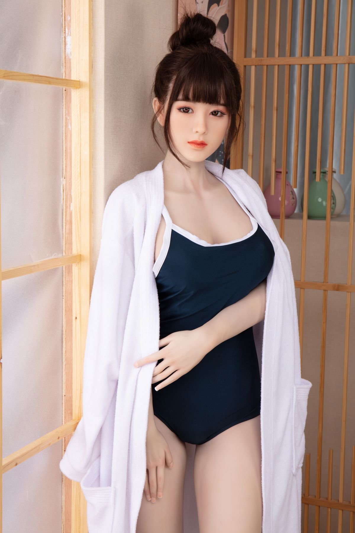 Ena, 170 cm Sexpuppe mit Silikonkopf und TPE-Körper, konfigurierbar
