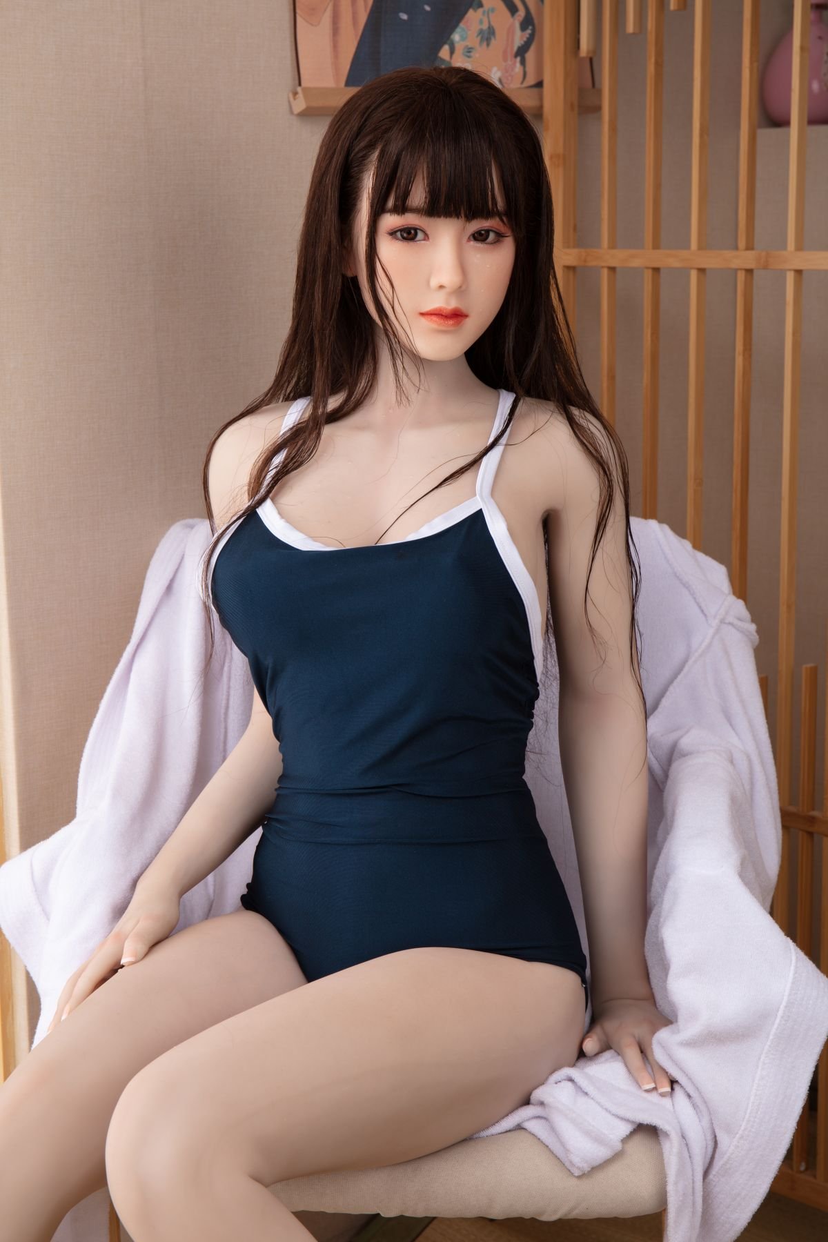 Ena, 170 cm Sexpuppe mit Silikonkopf und TPE-Körper, konfigurierbar