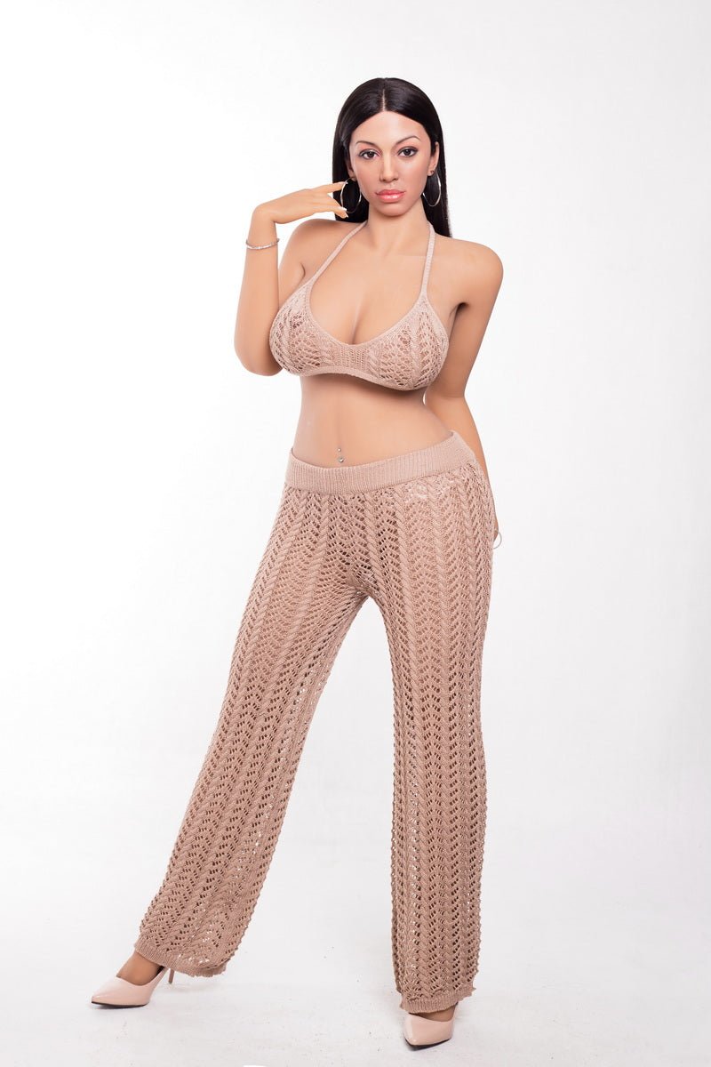 Teston, 161 cm BBW Sexpuppe mit Silikonkopf und TPE-Körper, konfigurierbar