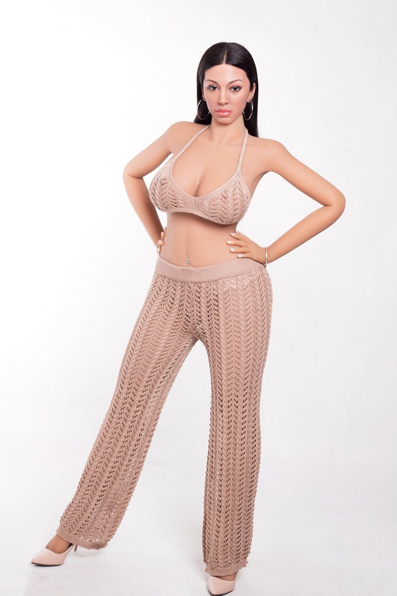 Teston, 161 cm BBW Sexpuppe mit Silikonkopf und TPE-Körper, konfigurierbar