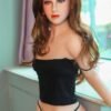 Angela, 159 cm Sexpuppe mit Silikonkopf und TPE-Körper, konfigurierbar