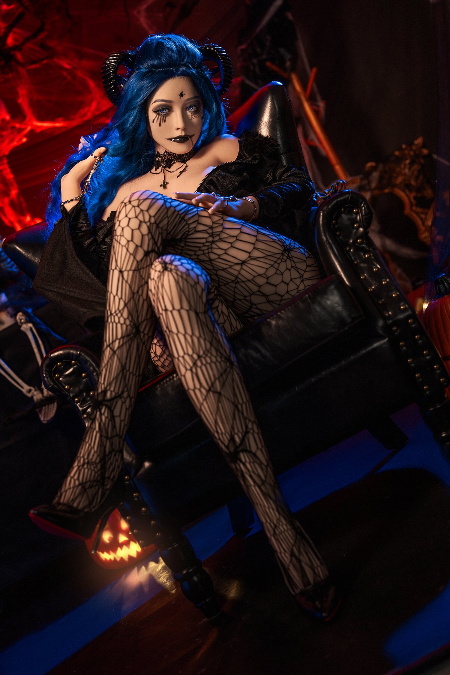 Sebastiane, 164 cm Cosplay Silikon-Sexpuppe, konfigurierbar