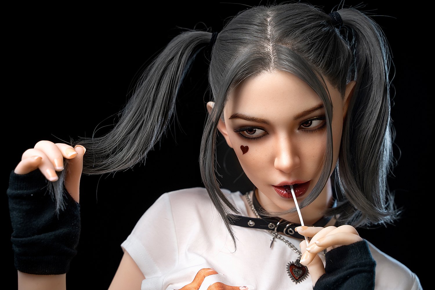 Lela, 173 cm Cosplay Sexpuppe mit Silikonkopf und TPE-Körper, konfigurierbar