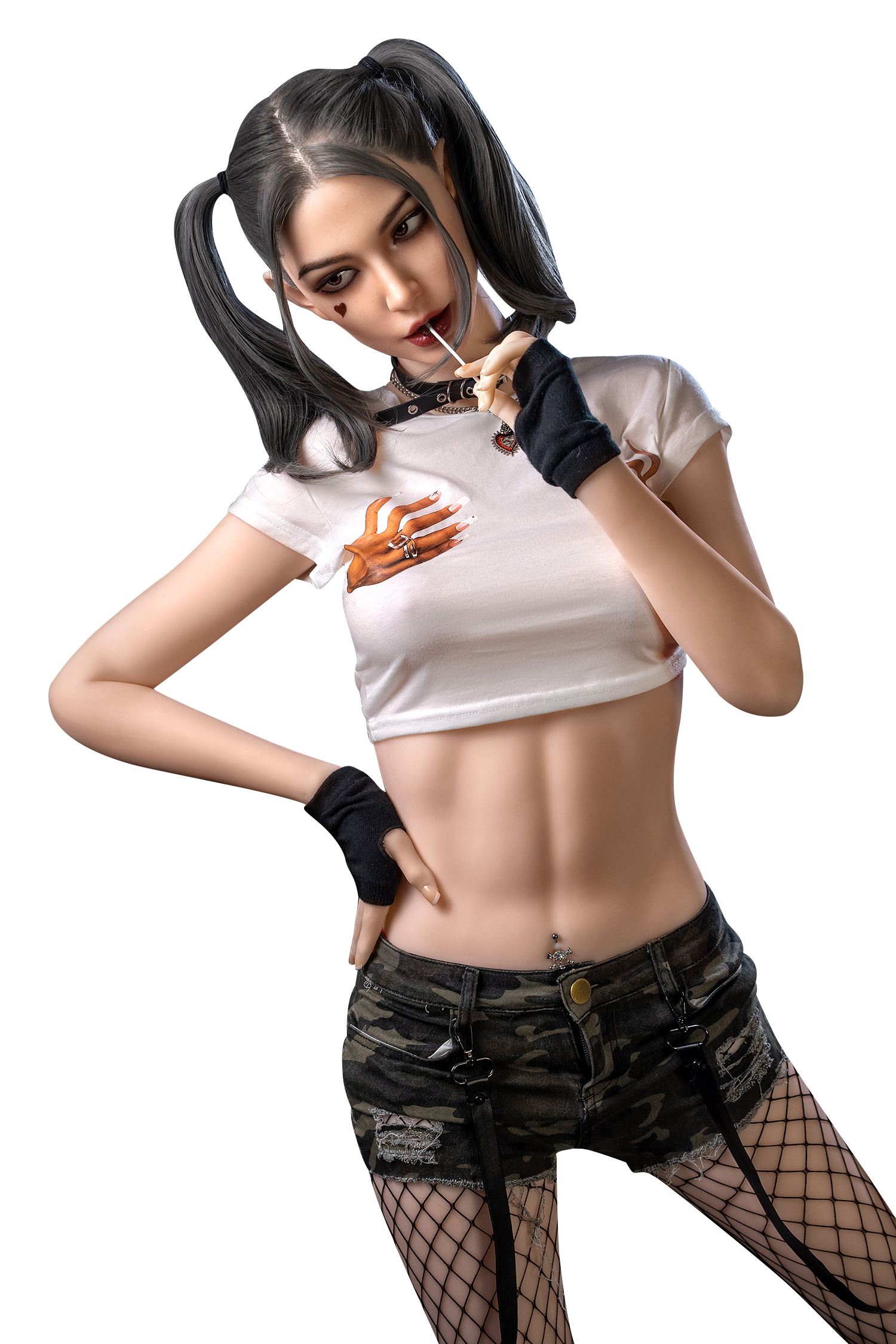 Lela, 173 cm Cosplay Sexpuppe mit Silikonkopf und TPE-Körper, konfigurierbar