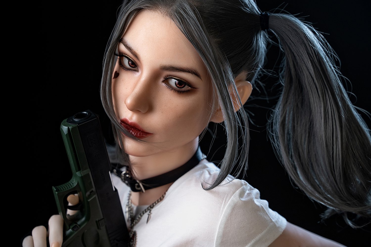 Lela, 173 cm Cosplay Sexpuppe mit Silikonkopf und TPE-Körper, konfigurierbar