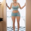 Contee, 165 cm Silikon-Sexpuppe mit beweglichem ROS-Kiefer, konfigurierbar