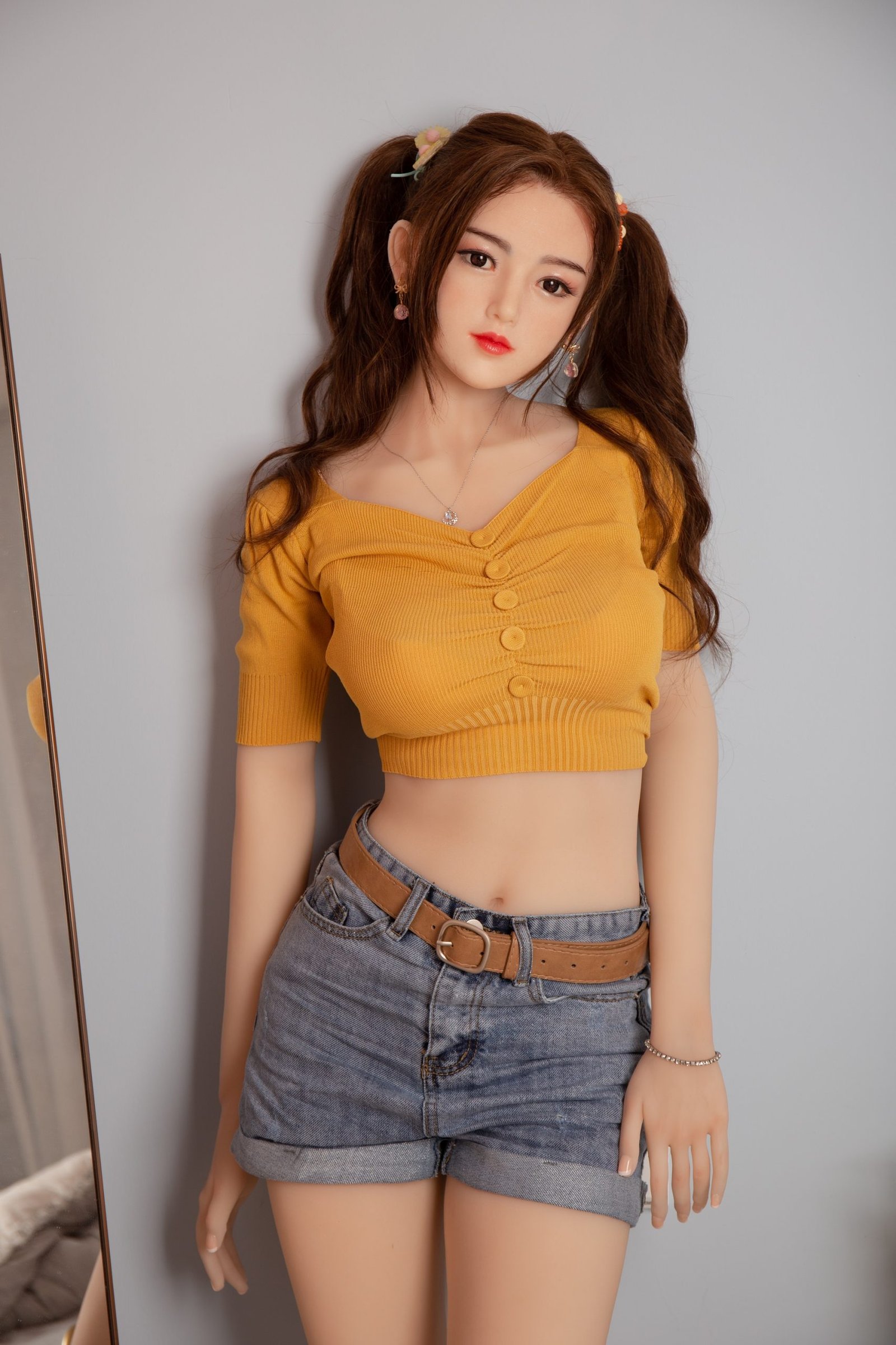 Kichi, 150 cm Cosplay Sexpuppe mit Silikonkopf und TPE-Körper, konfigurierbar