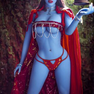 Crichton, 158 cm AiBei TPE-Sexpuppe, Hautfarbe Blau, konfigurierbar