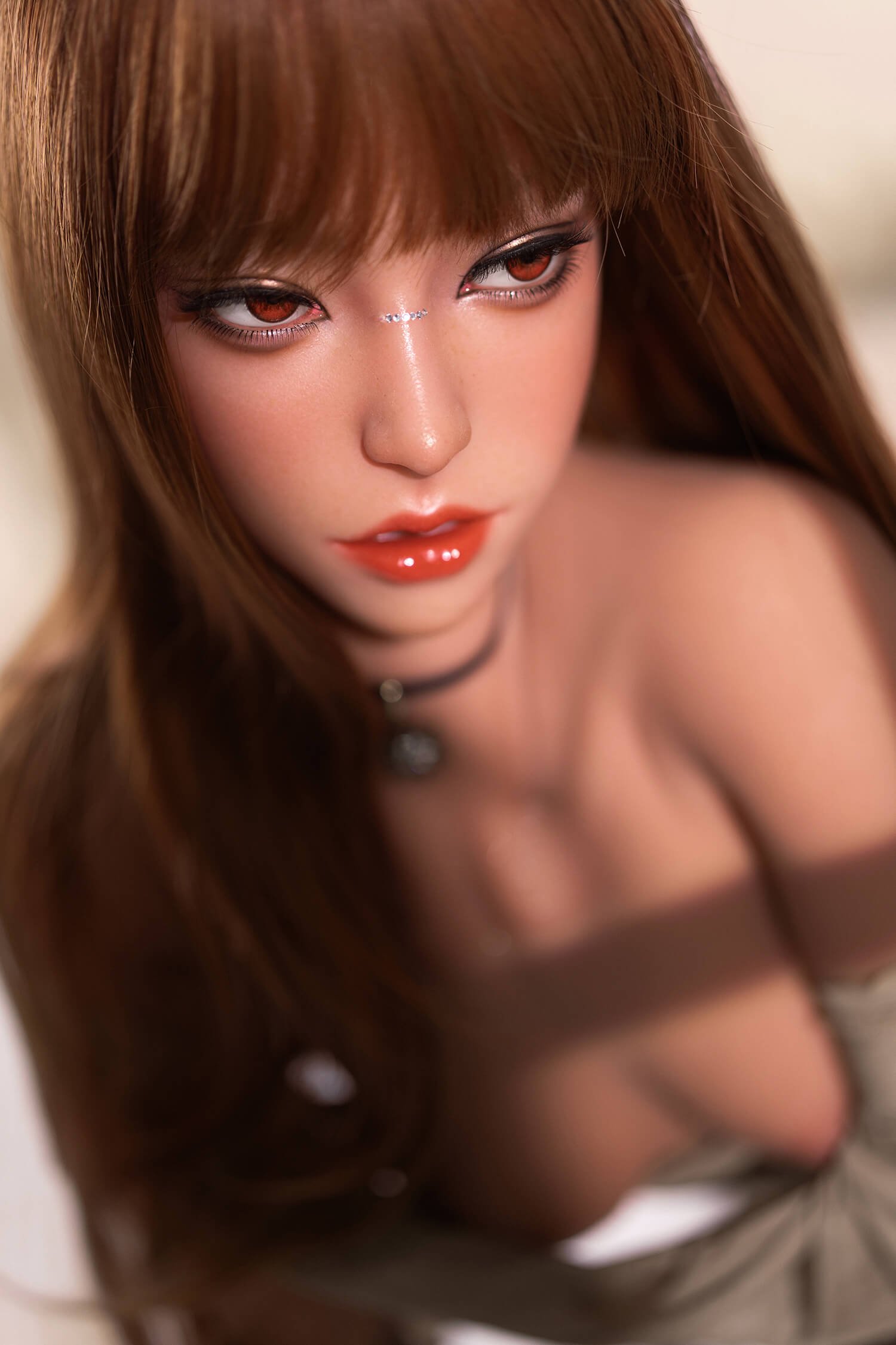 Obier, 160 cm Cosplay Sexpuppe mit Silikonkopf und TPE-Körper mit beweglichem ROS-Kiefer, konfigurierbar