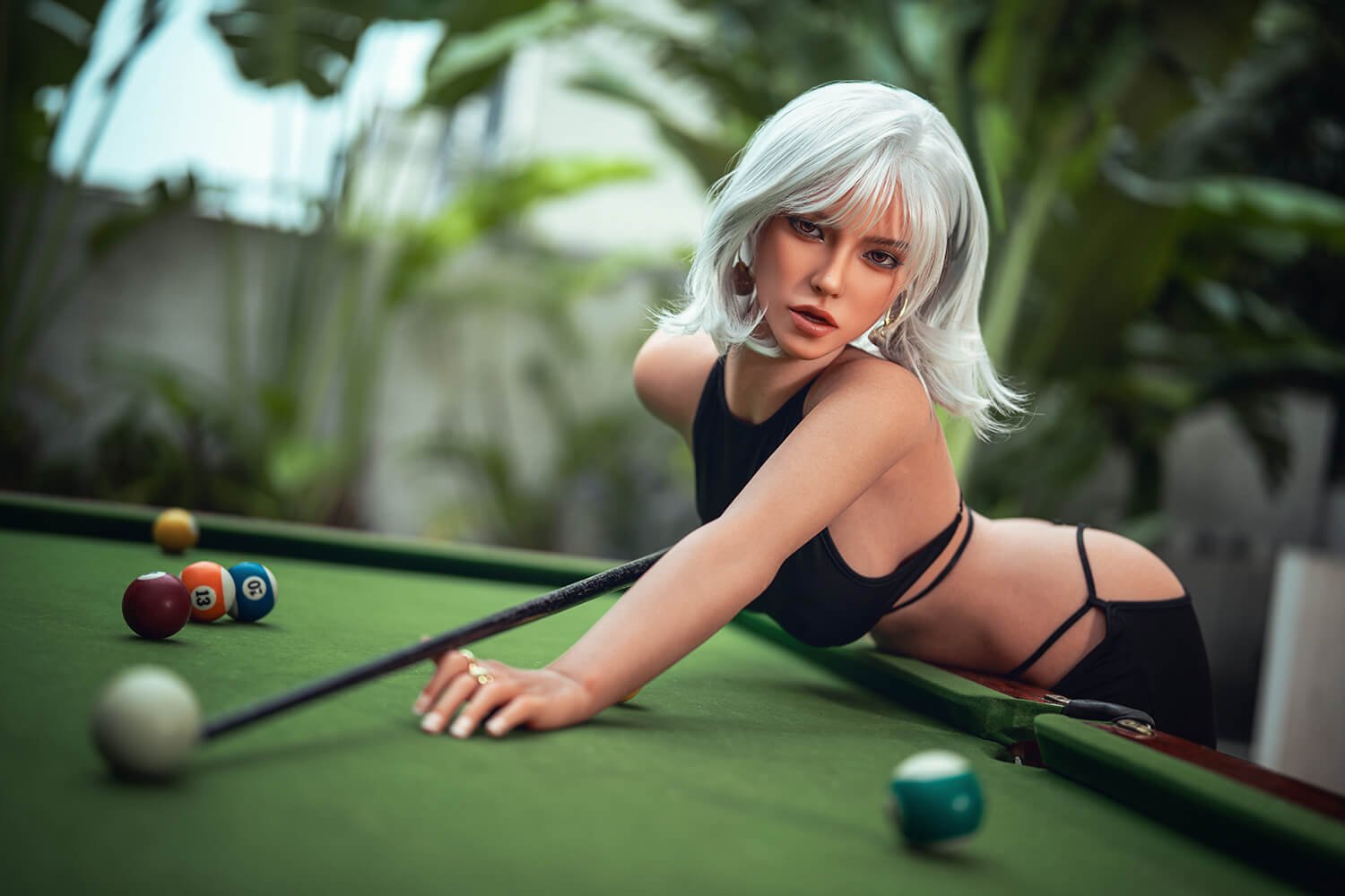 Denyse, 164 cm Sexpuppe mit Silikonkopf und TPE-Körper mit beweglichem ROS-Kiefer, konfigurierbar