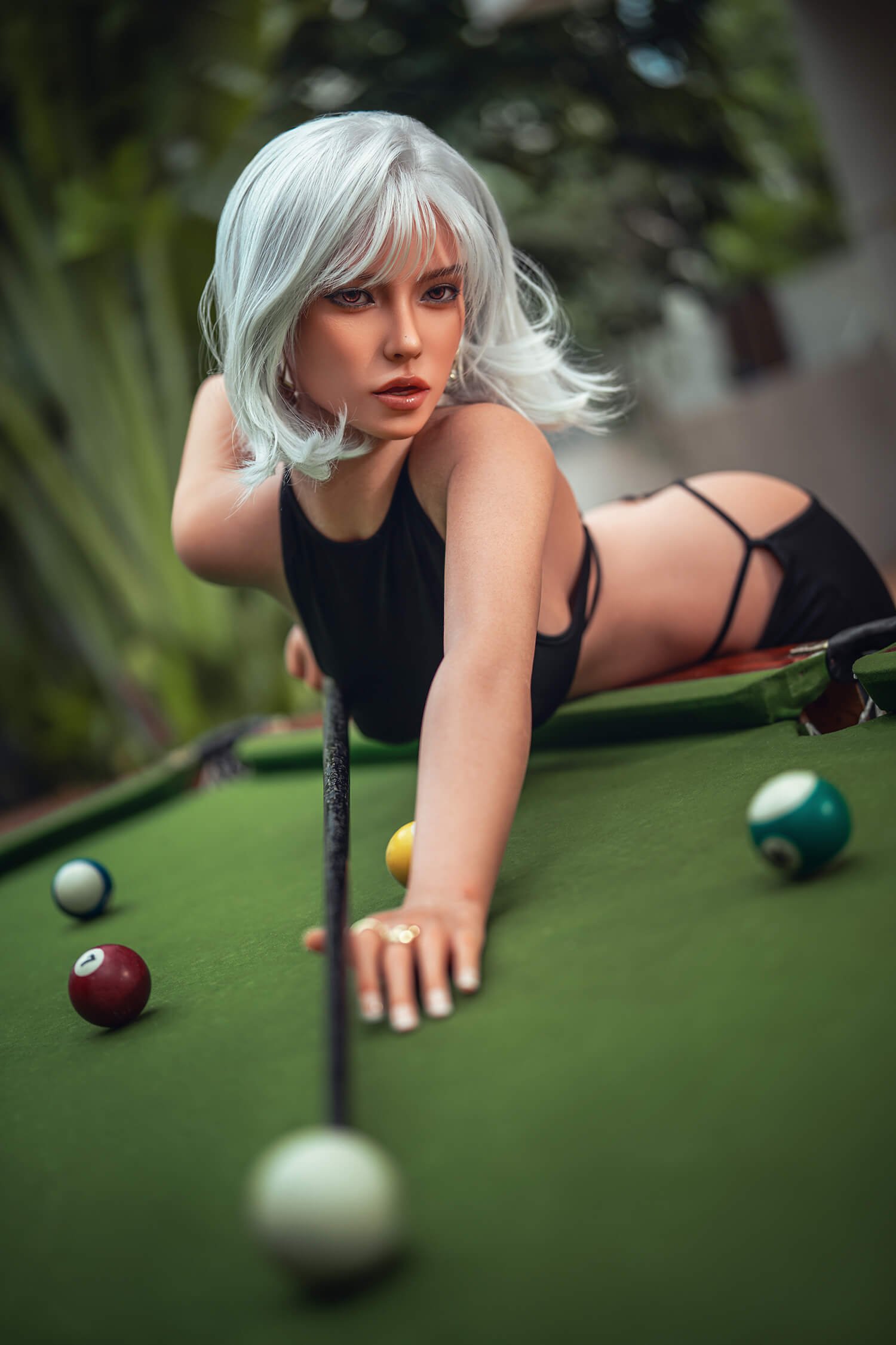 Denyse, 164 cm Sexpuppe mit Silikonkopf und TPE-Körper mit beweglichem ROS-Kiefer, konfigurierbar