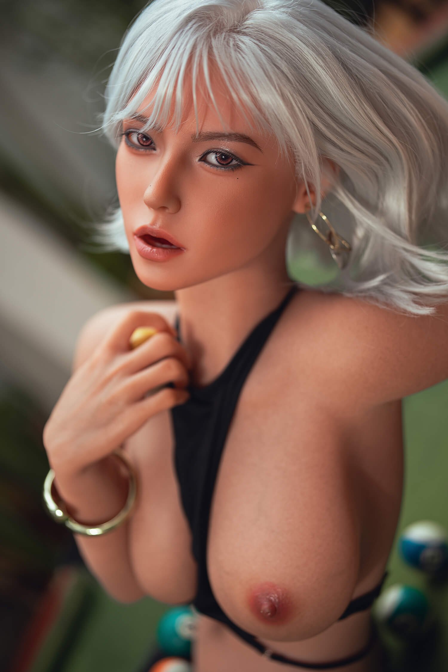 Denyse, 164 cm Sexpuppe mit Silikonkopf und TPE-Körper mit beweglichem ROS-Kiefer, konfigurierbar