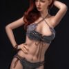 Laluzerne, 173 cm Sexpuppe mit Silikonkopf und TPE-Körper mit beweglichem ROS-Kiefer