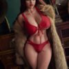 Marci, 161 cm BBW Sexpuppe mit Silikonkopf und TPE-Körper mit beweglichem ROS-Kiefer, konfigurierbar