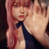 Gervin, 164 cm Cosplay Silikon-Sexpuppe mit beweglichem ROS-Kiefer, konfigurierbar