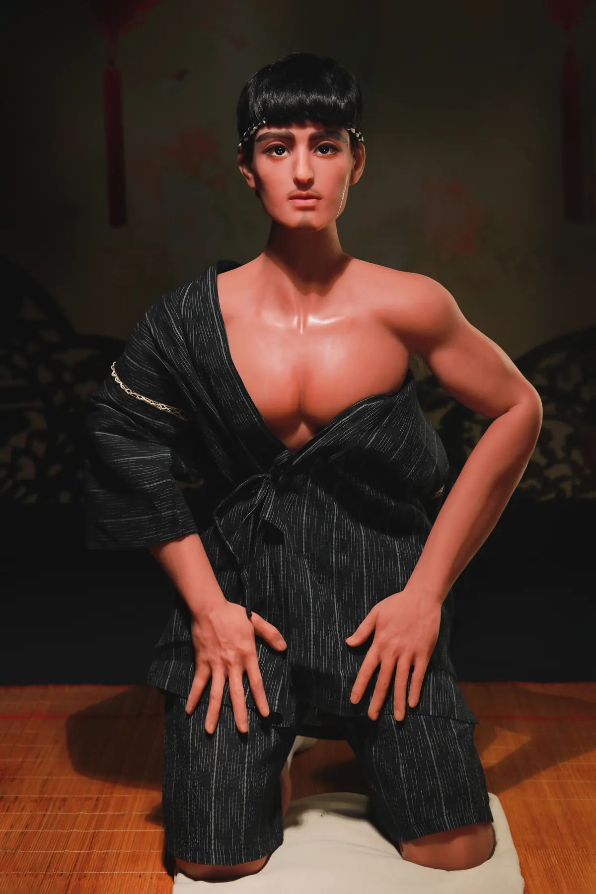 Gaspard Ravel, 165 cm männliche TPE-Sexpuppe, Hautfarbe Gebräunt, Kopf 210, konfigurierbar