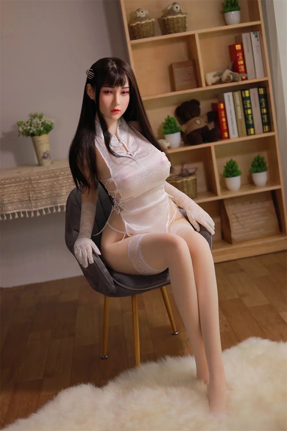 Anaëlle Montfaucon, 170 cm Silikon-Sexpuppe, Kopf 025, konfigurierbar