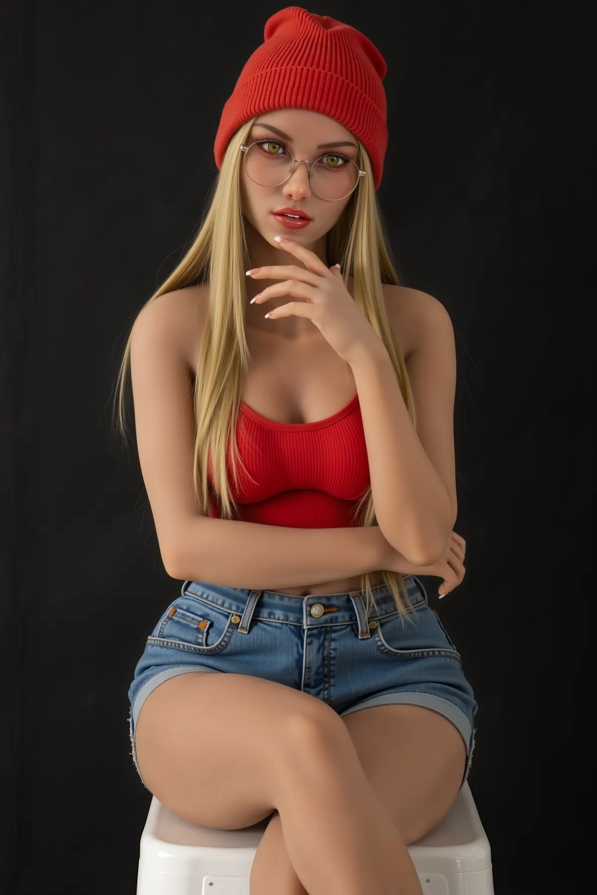 Anaëlle Delorme, 151 cm BBW AiBei TPE-Sexpuppe, konfigurierbar
