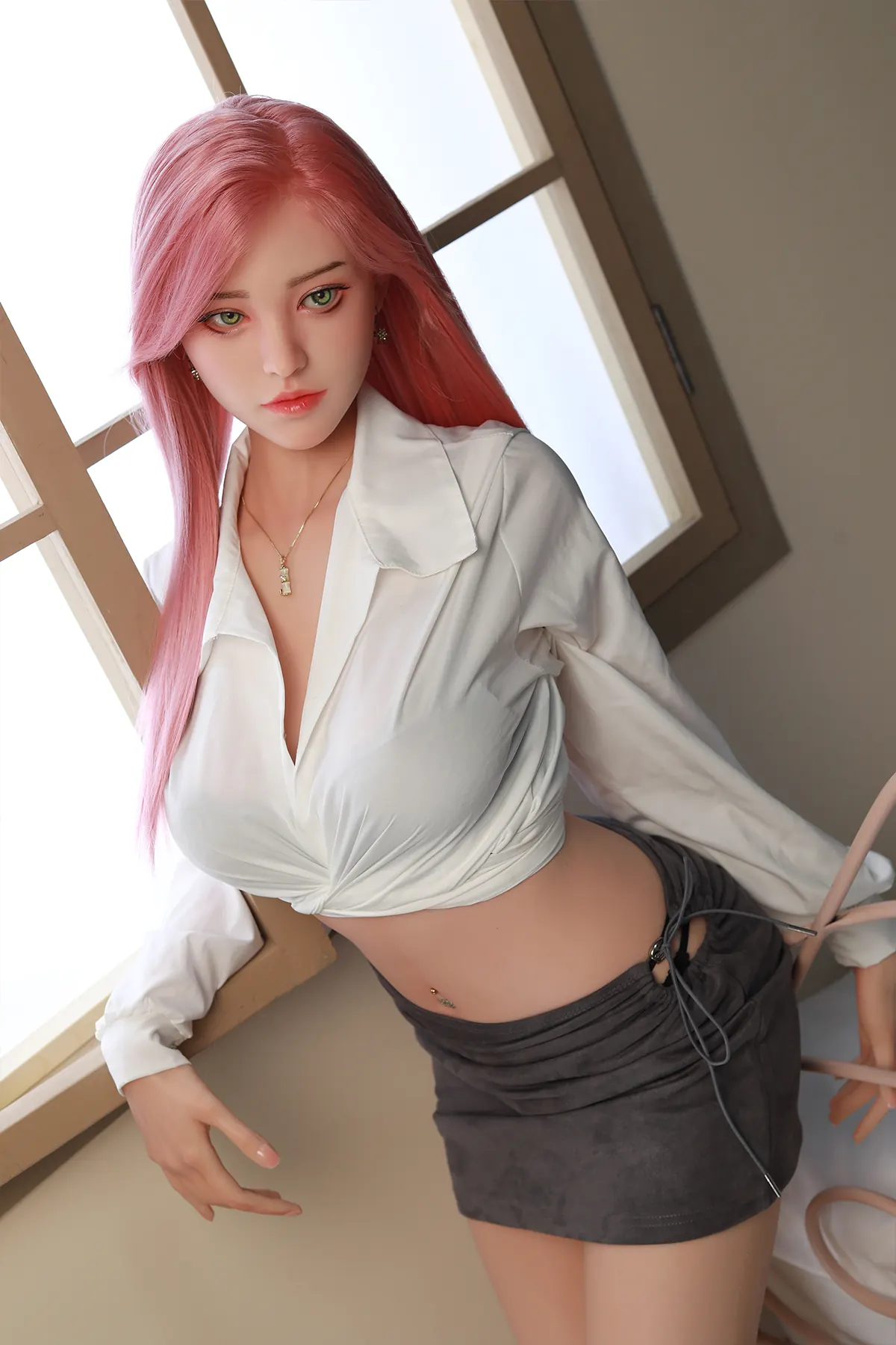 Kenza Maurel, 168 cm Silikon-Sexpuppe, Natürliche Hautfarbe, Kopf 44, konfigurierbar