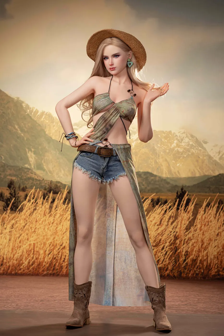 Zélie Delorme, 170 cm Silikon-Sexpuppe, Kopf 114, konfigurierbar