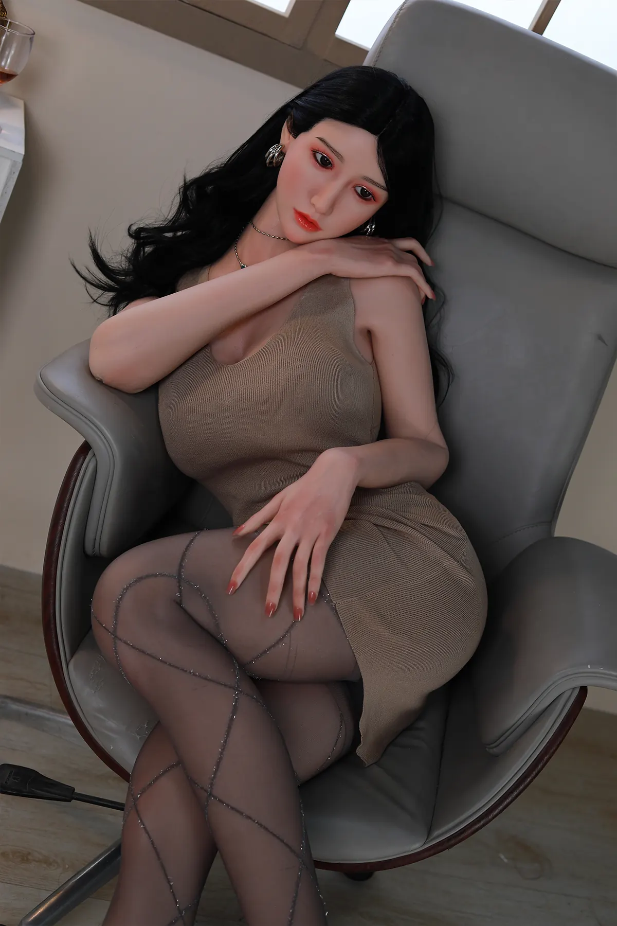 Joséphine Laroque, 168 cm Silikon-Sexpuppe, Natürliche Hautfarbe, Kopf 39, konfigurierbar