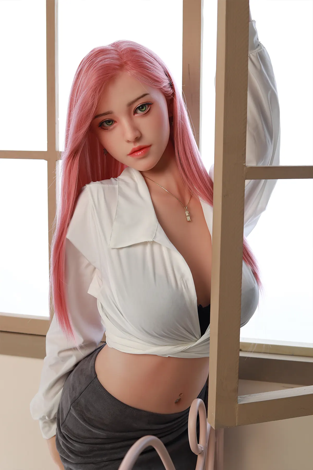 Kenza Maurel, 168 cm Silikon-Sexpuppe, Natürliche Hautfarbe, Kopf 44, konfigurierbar