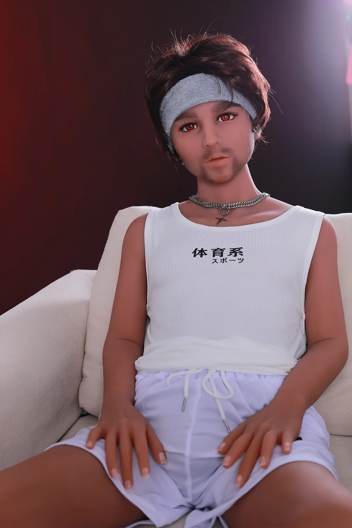 Anaëlle Beauregard, 140 cm männliche TPE-Sexpuppe, Kopf 216, konfigurierbar