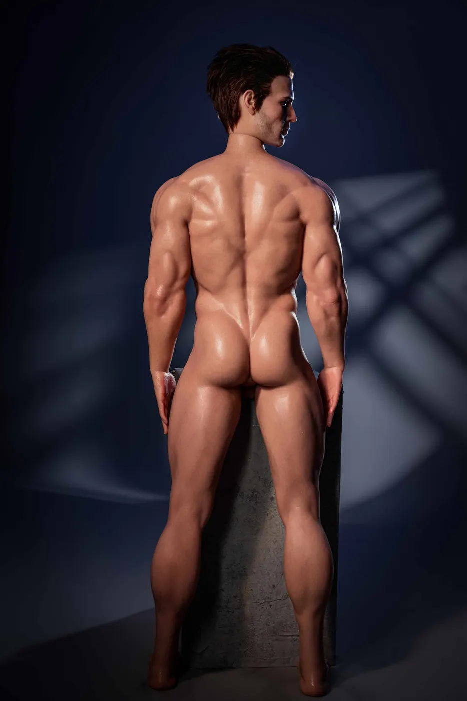 Valentine Delorme, 168 cm männliche Silikon-Sexpuppe, Kopf 186, konfigurierbar