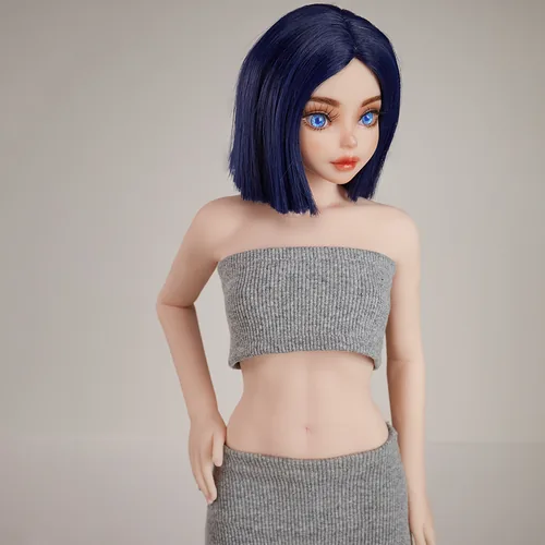 Bleue courte et lisse