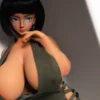 Climax J58 Bobo, 58 cm Anime Silikon-Sexpuppe, Hautfarbe Gebräunt