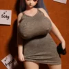 Climax J58 Una, 58 cm Anime Silikon-Sexpuppe, Hautfarbe Gelb