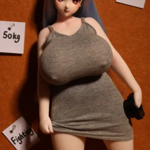Climax J58 Youla, 58 cm Anime Silikon-Sexpuppe, Hautfarbe Weiß