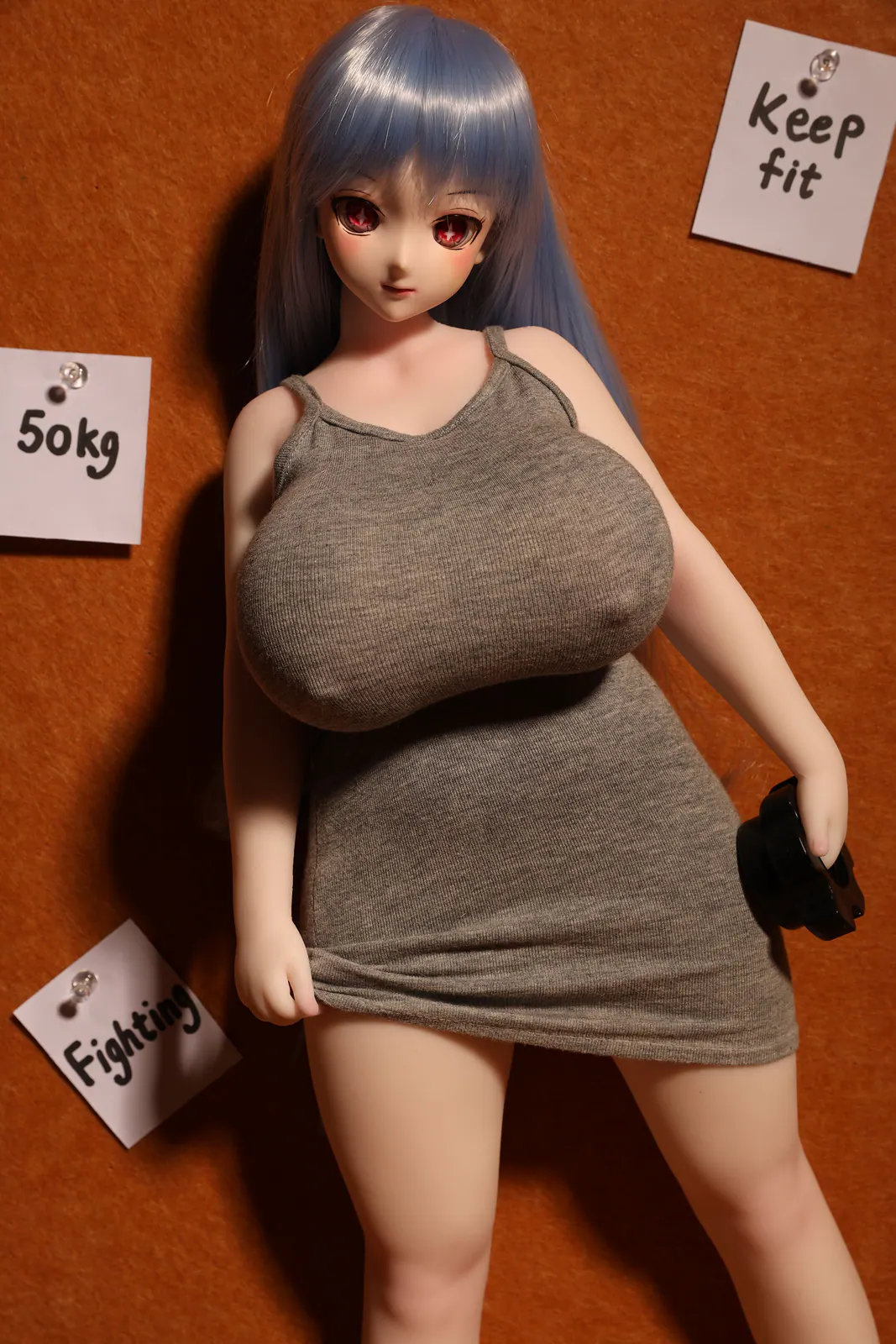Climax J58 Youla, 58 cm Anime Silikon-Sexpuppe, Hautfarbe Weiß
