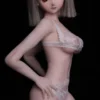 Gina J60, 60 cm Anime Silikon-Sexpuppe, Hautfarbe Weiß