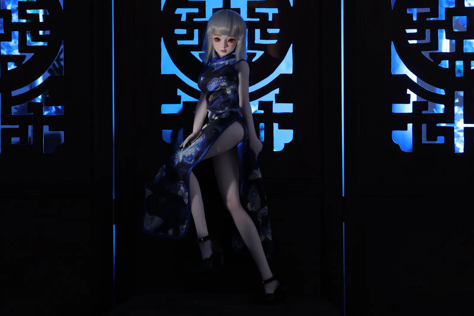 Ling J60, 60 cm Anime Silikon-Sexpuppe, Hautfarbe Weiß