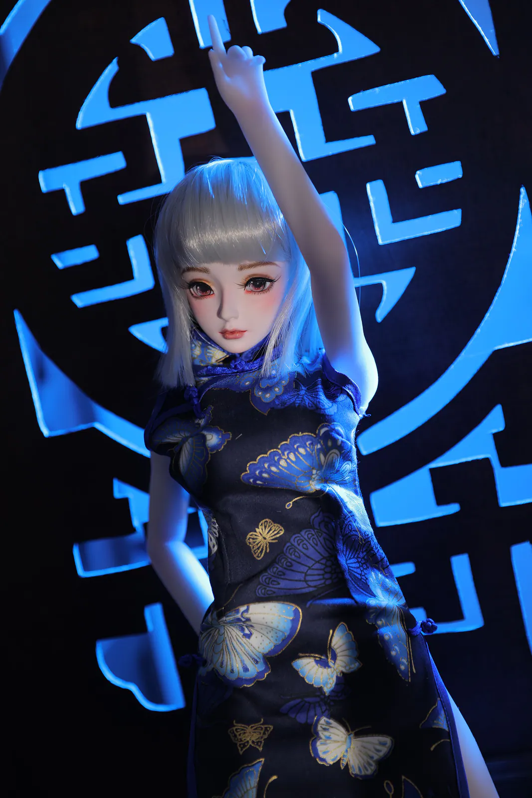Ling J60, 60 cm Anime Silikon-Sexpuppe, Hautfarbe Weiß