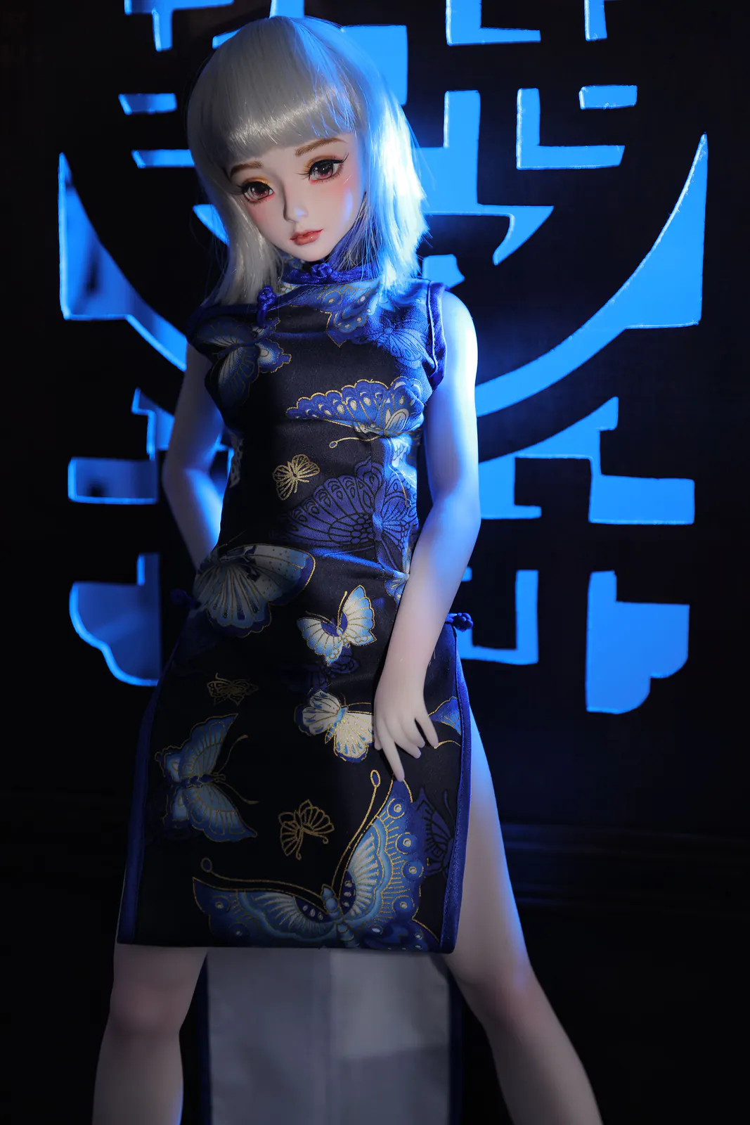 Ling J60, 60 cm Anime Silikon-Sexpuppe, Hautfarbe Weiß
