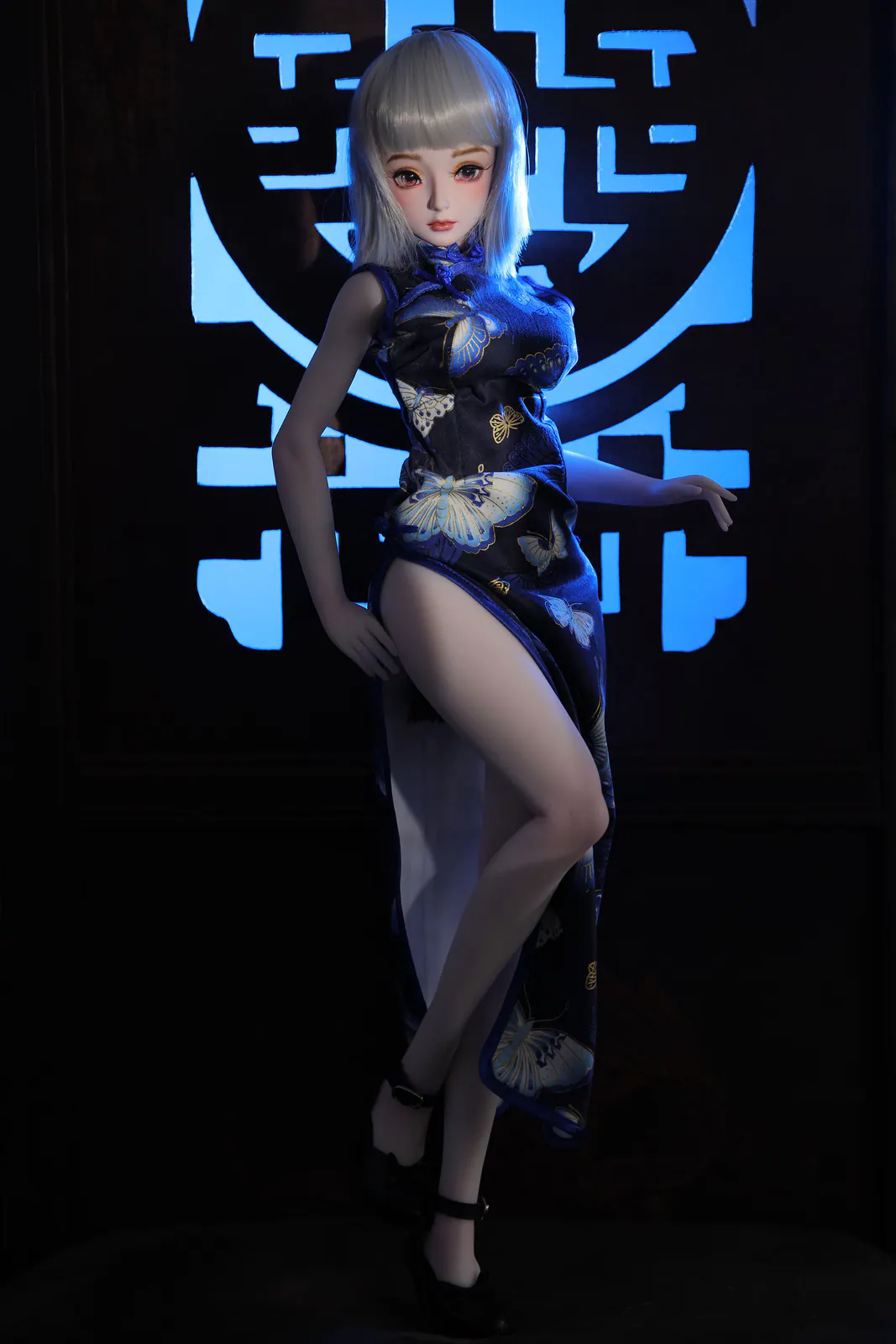Ling J60, 60 cm Anime Silikon-Sexpuppe, Hautfarbe Weiß