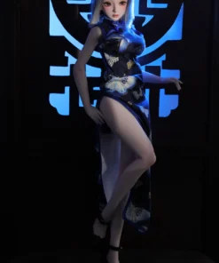 Ling J60, 60 cm Anime Silikon-Sexpuppe, Hautfarbe Weiß