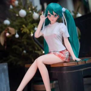 Miku J60, 60 cm Anime Silikon-Sexpuppe