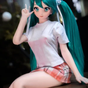 Miku J60, 60 cm Anime Silikon-Sexpuppe