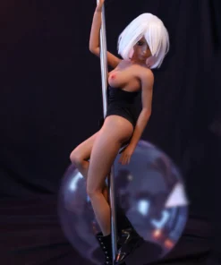 Shirley, 60 cm Anime Silikon-Sexpuppe, Hautfarbe Gebräunt