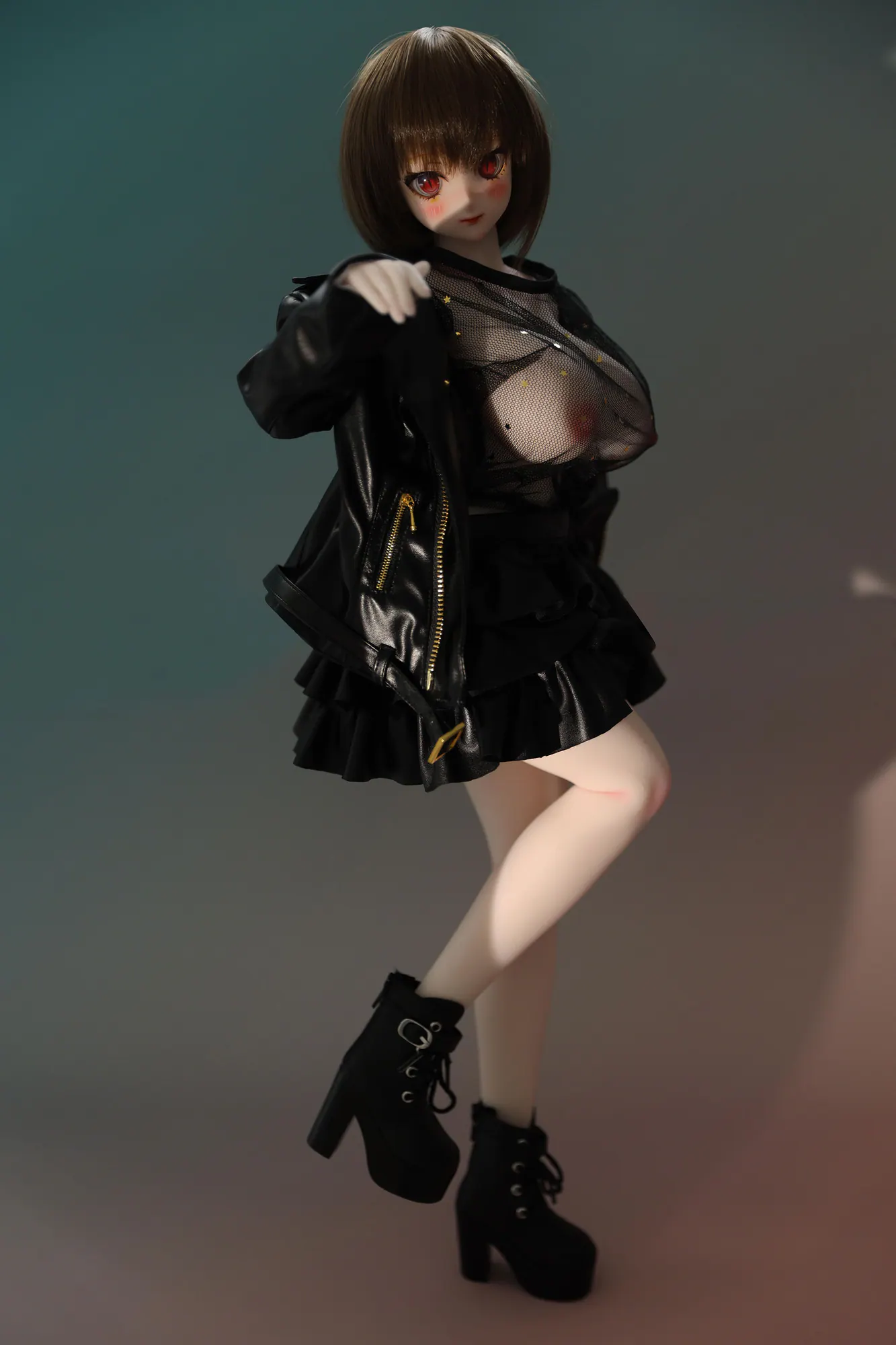 Zella, Anime Silikon-Sexpuppe, Hautfarbe Weiß