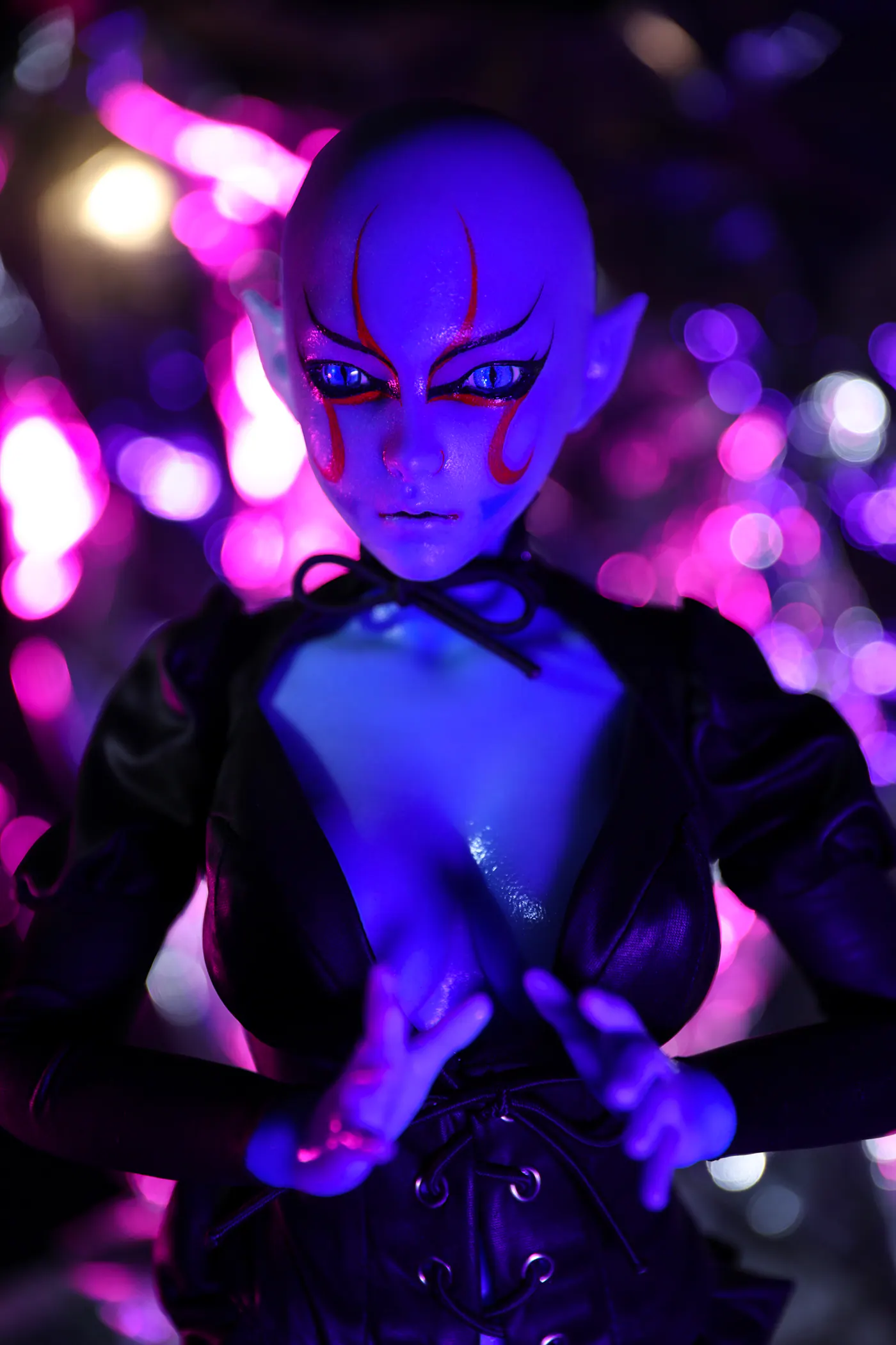 Momoko Si60 L, Silikon-Sexpuppe, Hautfarbe Blau, konfigurierbar