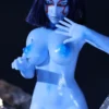 Momoko Si60 L, Silikon-Sexpuppe, Hautfarbe Blau, konfigurierbar