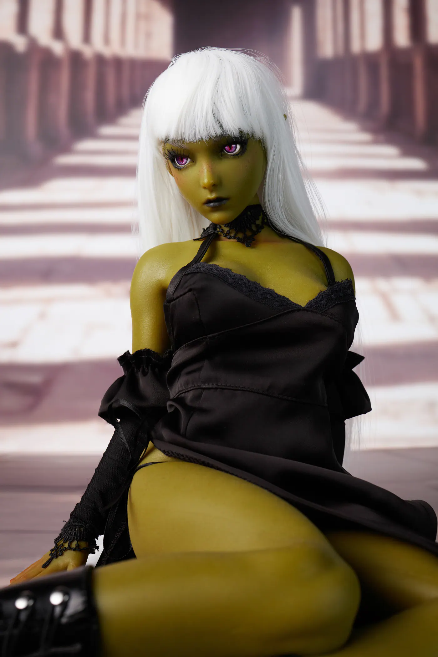Momoko Si60 L, Silikon-Sexpuppe, Hautfarbe Oliv, konfigurierbar