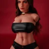 Emma noir, 663 cm Silikon-Sexpuppe, Hautfarbe Schwarz